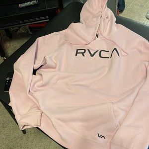 RVCA hoodie soft pink